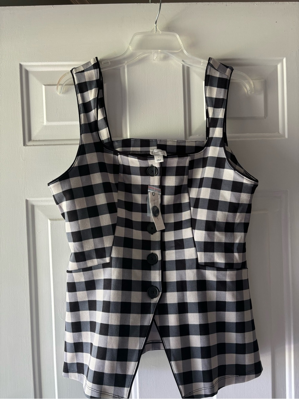 NWT Maeve Square-Neck Button-Front Top in size Large